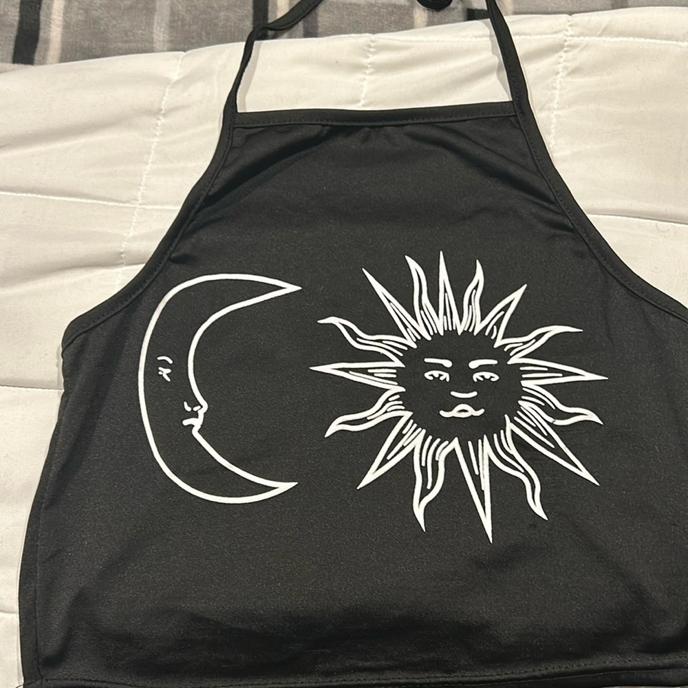 🌞🌛Sun moon halter crop top